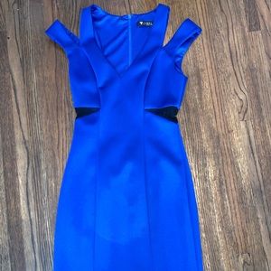 Royal Blue Scuba Bodycon Dress